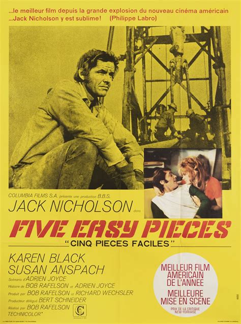 Five Easy Pieces Original 1970 French Grande Movie Poster - Posteritati ...