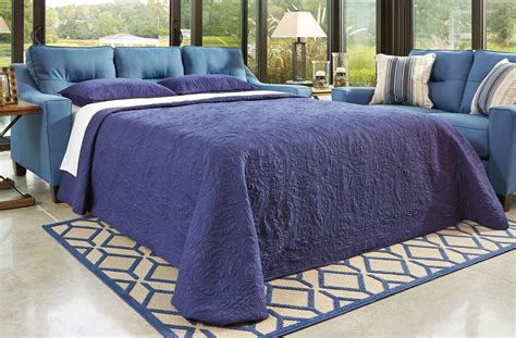 Forsan Nuvella Blue Queen Sofa Sleeper from Ashley | Coleman Furniture