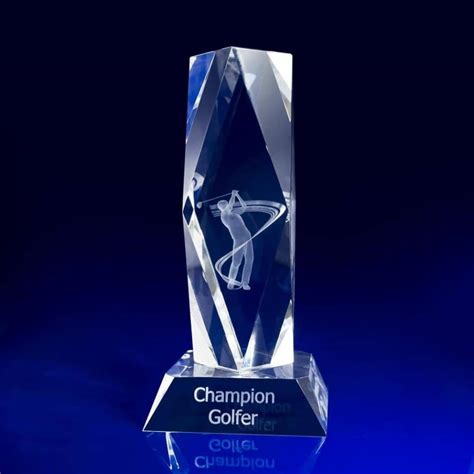 Golf Trophy & Award Ideas | Glass Golf Trophies | Laser Crystal