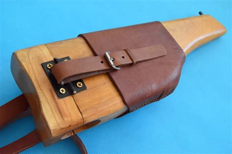 WWII GERMAN MAUSER BROOMHANDLE LEATHER HOLSTER AND STOCK-in Garden Sets from Furniture on ...