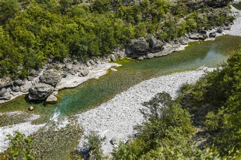 Landscape of the Moraca River in Montenegro, Europe. Stock Photo ...