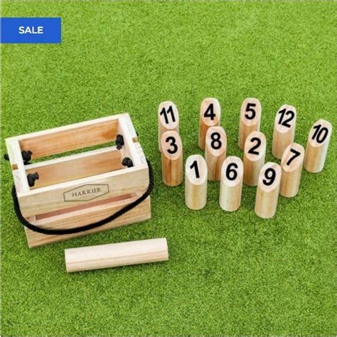 Buy NUMBER KUBB/ FINSKA SKITTLES GAME SET - MyDeal