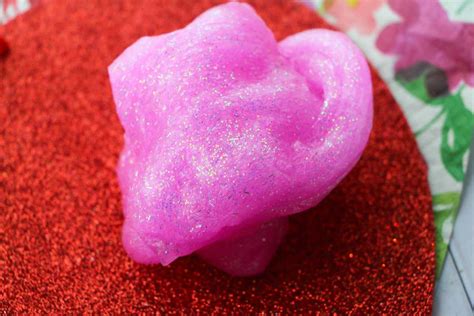 How to Make Pink Glitter Slime- Pink Glitter Slime Recipe