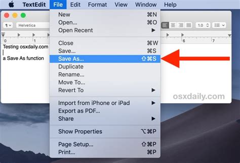 How to Get “Save As” Shortcut in macOS Ventura, Big Sur, Catalina, Mojave