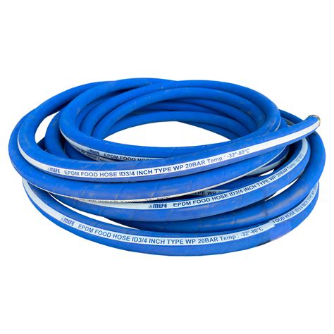 Food Grade Hose - 3/4" 20m Roll Inc. Stainless Steel Fittings