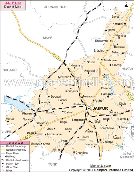 Jaipur Map - India