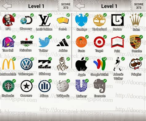 Logo Quiz! Deluxe Level 1 (Candy Logo) ~ Doors Geek