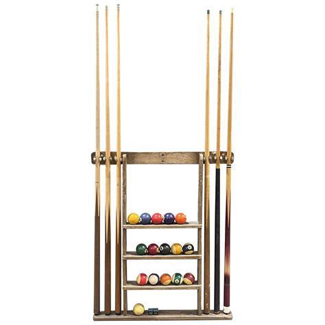 POOL CUE RACK / WALL MOUNT WOOD | Air Designs