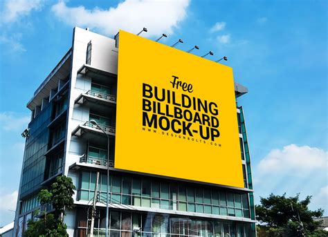 Free Outdoor Advertisement Building Branding Mockup PSD - Good Mockups