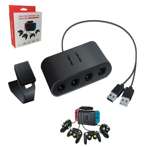 For Gamecube Adapter Switch Gamecube Controller Adapter Wii U PC and Switch, for Super Smash ...