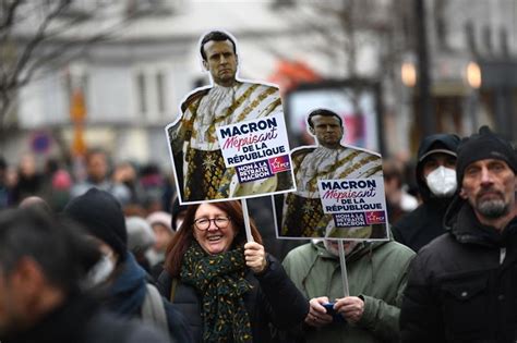 French protesters back on streets against Macron's pension plan ...