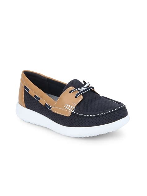 Buy Clarks Women Navy Blue Boat Shoes - Casual Shoes for Women 2127498 ...