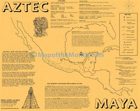 Maya Aztec Inca Map Maps For The Classroom Inca Map Activities Map ...