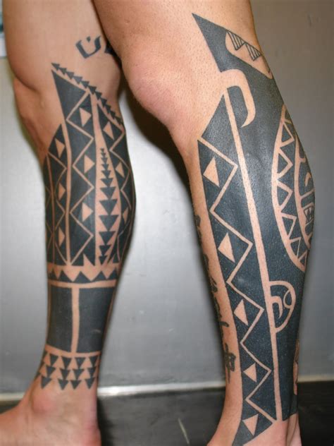 Tribal Leg Tattoos