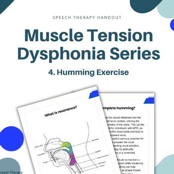 Humming Exercise Muscle Tension Dysphonia Voice Therapy Exercises in ...