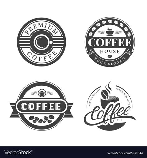 Coffee vintage logo Royalty Free Vector Image - VectorStock