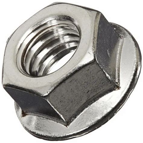 Round Stainless Steel Hex Flange Nut, Size: M3 Tp M24 at Rs 1/piece in Raigad