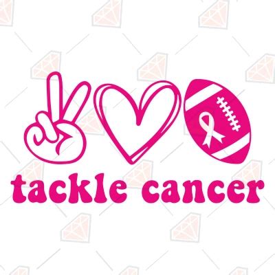 Tackle Cancer SVG, Breast Cancer Awareness SVG | PremiumSVG