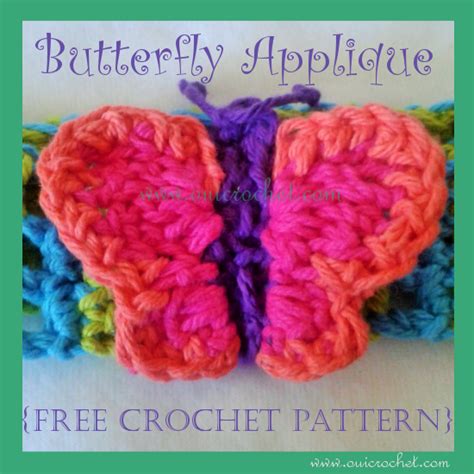 Butterfly Applique ~ FREE Crochet Pattern