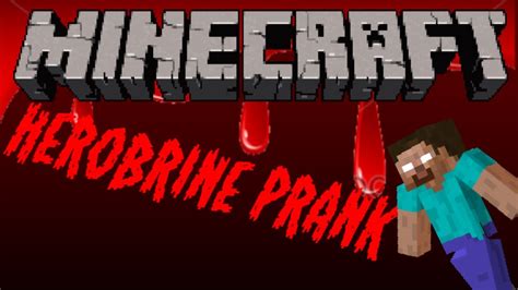 Minecraft - Herobrine Prank! [HD] - YouTube