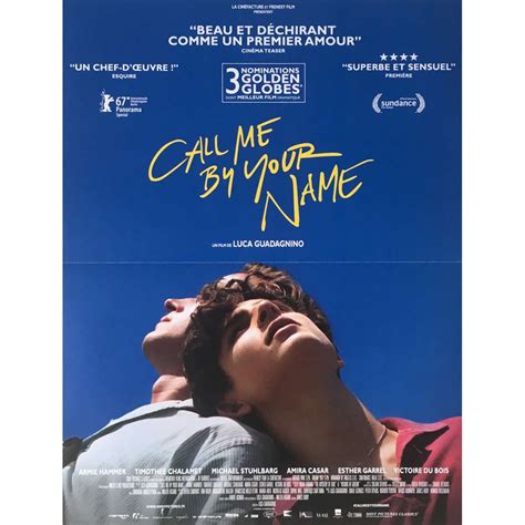 CALL ME BY YOUR NAME Movie Poster 15x21 in.