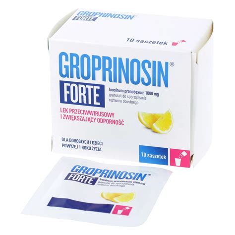 Groprinosin Forte 1000 mg, 10 saszetek – opinie, skład i cena ️| Apteka Nowa Farmacja