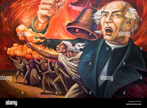 MEXICO Dolores Hidalgo Cry of freedom painting Independence Museum history Miguel Hidalgo ...