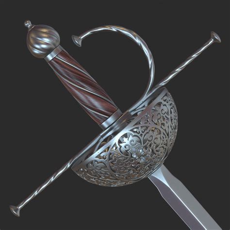 rapier sword obj