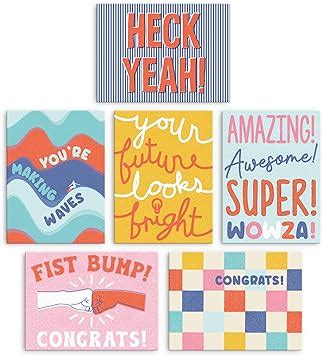 Amazon.com : S&O Fun Congratulations Cards with Envelopes - Colorful Congrats Card Pack of 24 ...