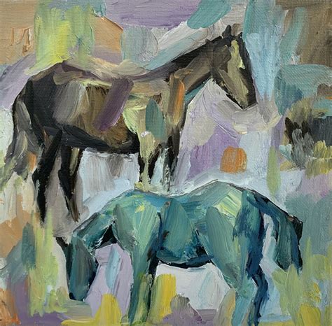 Horse Painting Horse Abstract Painting Horse Oil Painting Horse Wall ...