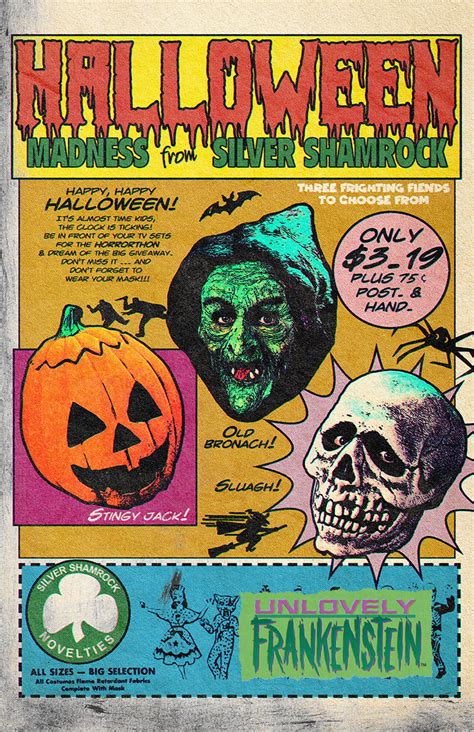 Vintage Silver Shamrock Halloween comicbook ad | 11x17 Art Print ...