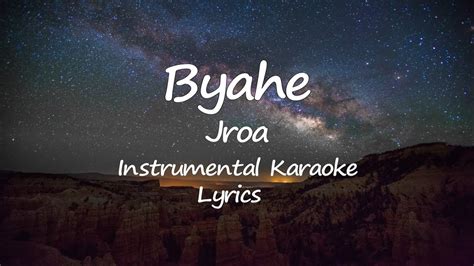 Byahe Jroa Instrumental Karaoke Lyrics(for song cover) - YouTube