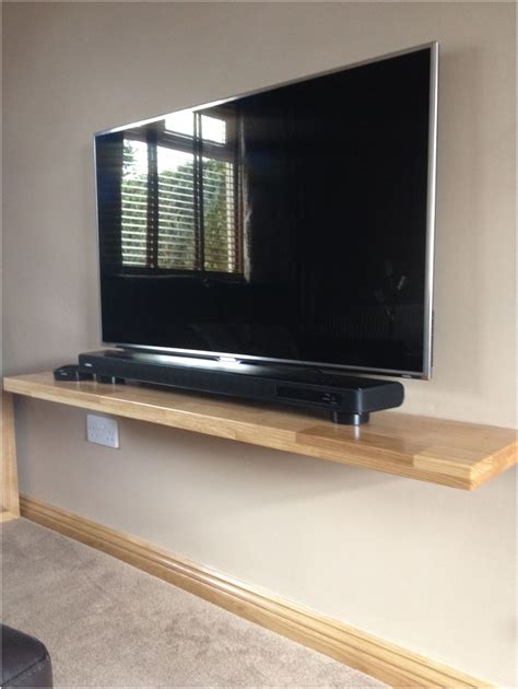 Floating Shelf Under TV - Foter | Tv wall shelves, Wall mounted shelves ...