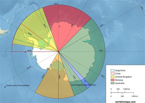 Political map of Antarctica - World in maps