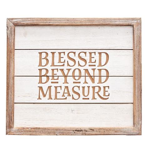 Wall Art Framed Blessed Beyond Measure Wall Art Framed Blessed Beyond Measure (Hardcover ...