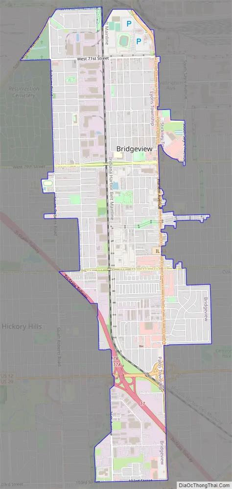 Map of Bridgeview village - Thong Thai Real