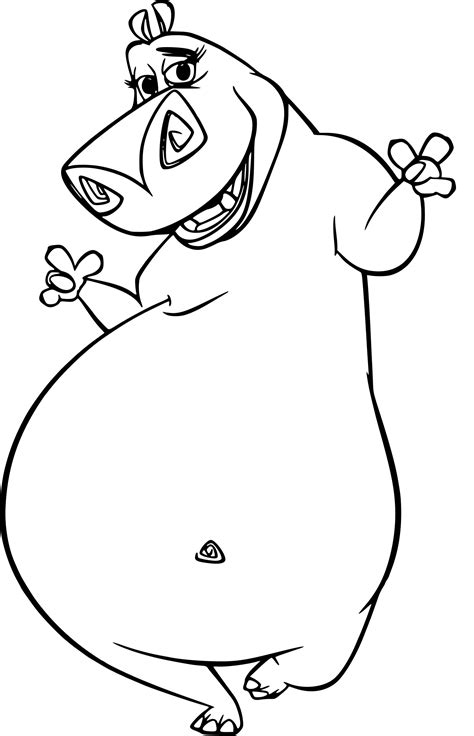 Gloria Madagascar Coloring Page