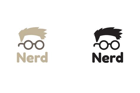 Premium Vector | Nerd logo template