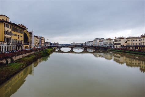 Arno river and a bridge in Florence, Italy – free photo on Barnimages