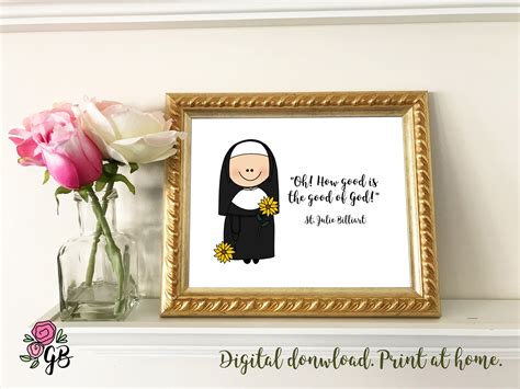 St. Julie Billiart Quote / Catholic Nursery Decor / Catholic - Etsy