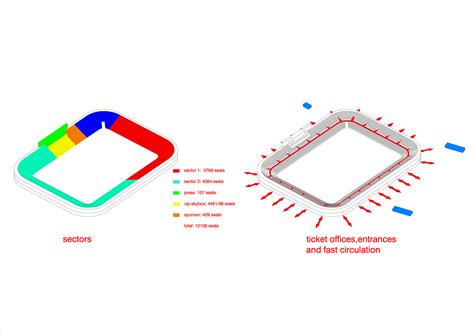 Gallery of Competition Entry: Ruch Chorzów Football Stadium / Andrea ...