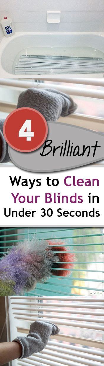 4 Brilliant Ways to Clean Your Blinds in Under 30 Seconds | Cleaning blinds, Diy cleaning ...