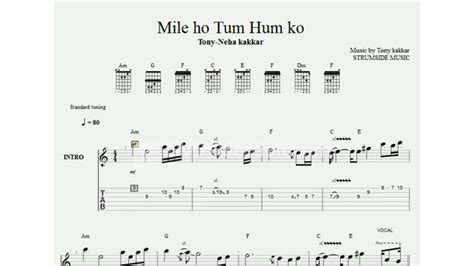 Tum Mile Guitar Chords