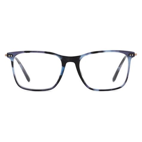 Giorgio Armani - Men’s Square Optical Glasses - Shiny Blue - Optical Glasses - Giorgio Armani ...