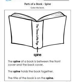 Parts of a Book - Kindergarten Language Arts | A Wellspring of Worksheets