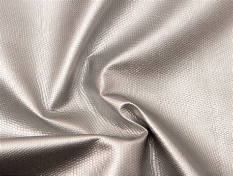 MJTrends: Snakeskin Fabric: Metallic Silver