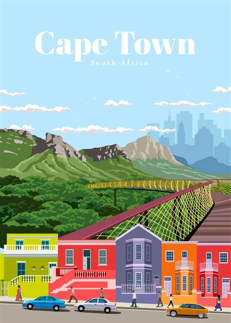 Travel to cape town poster by studio 324 displate – Artofit