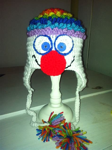 Clownin' around hat by Simply Noggins. $25 | Crochet hats, Noggin, Crochet