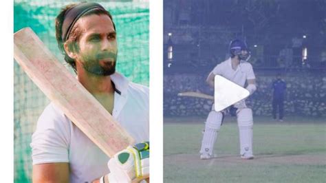 Shahid Kapoor hits the ball out of the park while prepping for Jersey ...