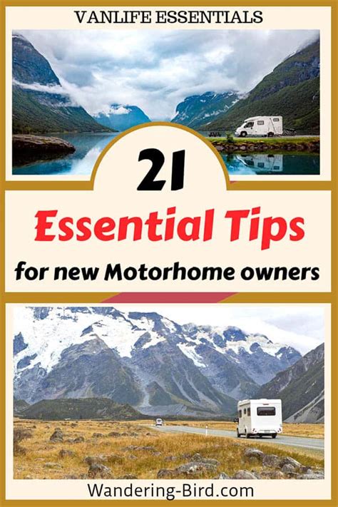 New Motorhome Owners - essential tips & advice for your first trip!